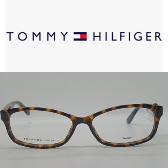 NWT RX-ABLE TOMMY HILFIGER EYEGLASS FRAMES TH1491/F DARK HAVANA TORTOISE - Picture 1 of 8